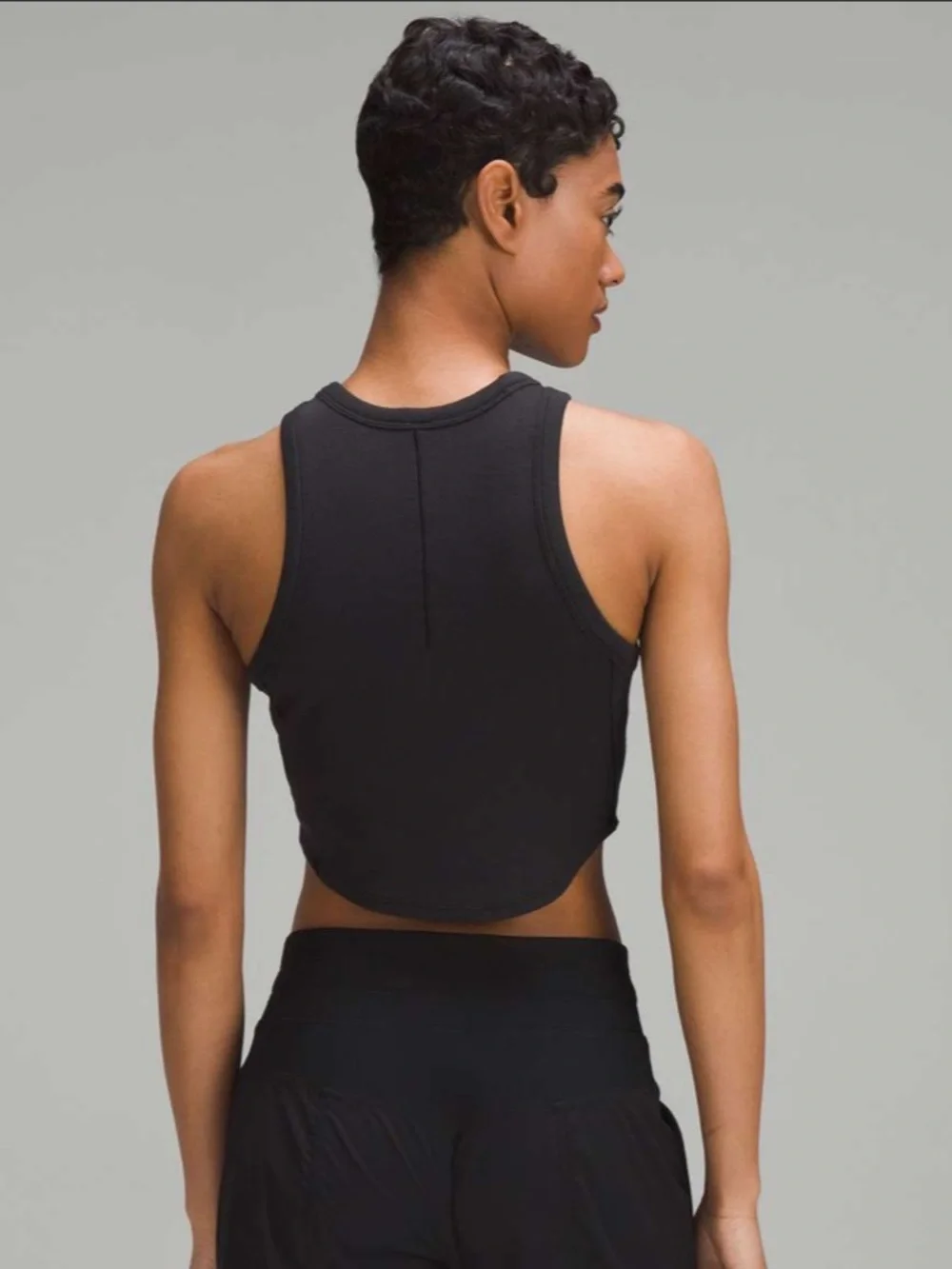 NWT Lululemon Hold Tight Cropped Tank Top Black